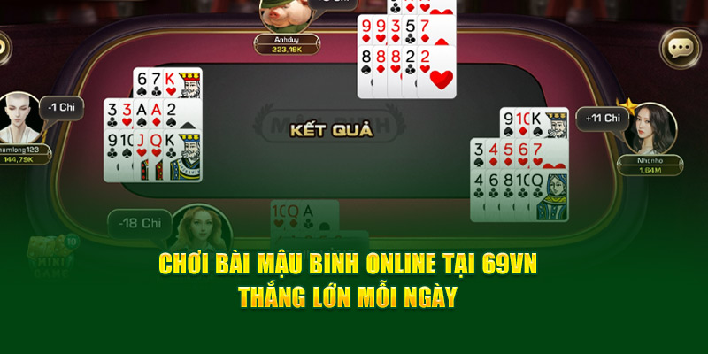 Chơi Bài Mậu Binh Online Tại 69VN - Thắng Lớn Mỗi Ngày